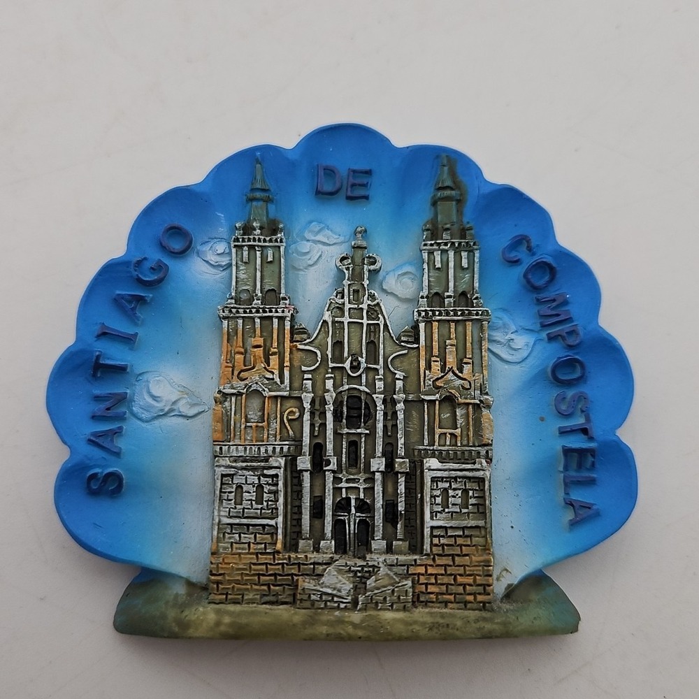 Vintage Santiago‎ De Compostela Fridge Magnet 3D Building